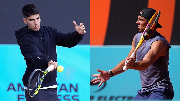 Telediario 1 - El Madrid Open tiene ganas de ver a Rafa Nadal y Carlos Alcaraz