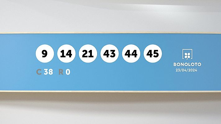 Sorteo de la Lotería Bonoloto y Euromillones del 23/04/2024