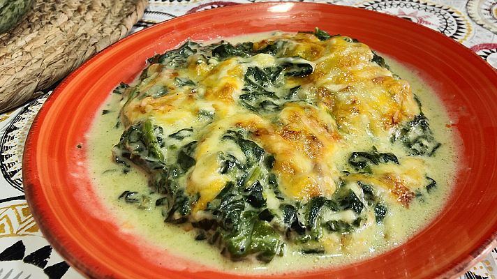 Receta de espinacas gratinadas