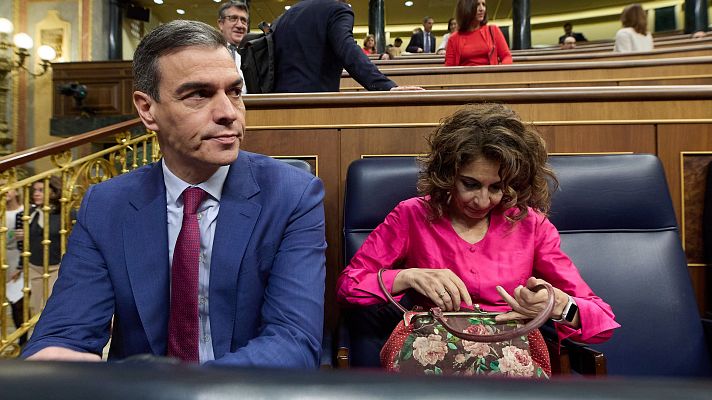 Telediario 2 - Pedro Sánchez muestra su malestar en el Congreso tras la investigación contra su mujer por corrupción