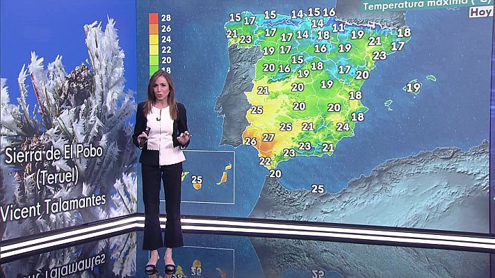 Cierta inestabilidad en el este de Cataluña y Baleares, con intervalos nubosos y baja probabilidad de chubascos ocasionales en la madrugada