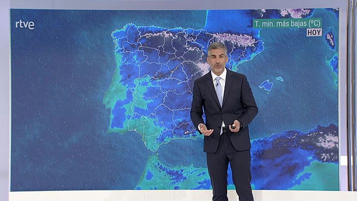 Cielos nubosos o cubiertos en la mitad norte peninsular extendiéndose a lo largo del día a buena parte del resto de la Península y a Baleares