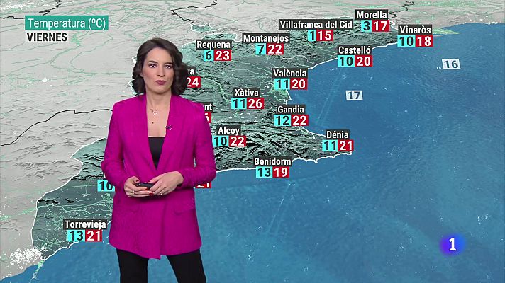 L'informatiu - Comunitat Valenciana - El tiempo en la Comunitat Valenciana 25/04/24