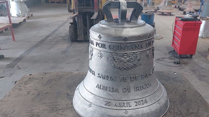 Telediario 1 - Unas campanas hechas de céntimos de euro, la iniciativa de Albelda de Iregua