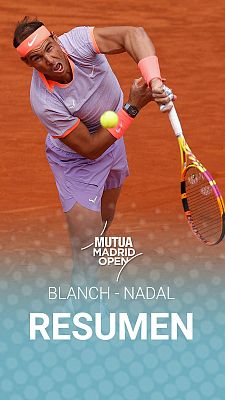 Resumen de los mejores puntos del debut de Rafa Nadal en el Mutua Madrid Open