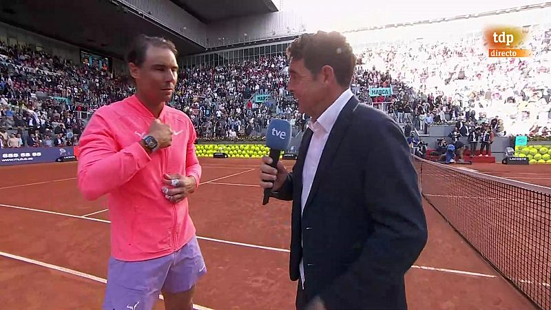 Rafa Nadal, tras su victoria: "He tenido la suerte de jugar enfrente de este pblico por mucho tiempo"