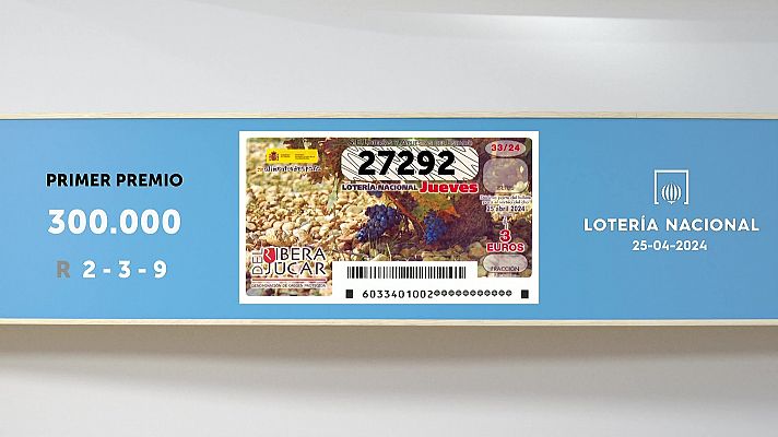 SELAE - Sorteo de la Lotería Nacional del 25/04/2024