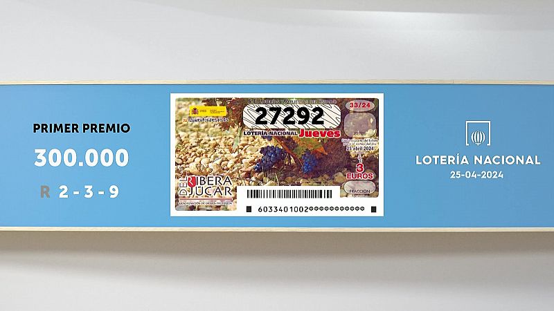 Sorteo de la Lotera Nacional del 25/04/2024 - Ver ahora