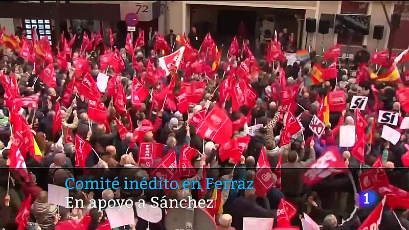 Contundente cierre de filas del PSOE en apoyo al secretario general Pedro Sánchez.