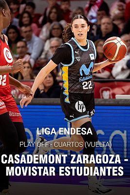 Baloncesto en RTVE - Liga Endesa. Play Off 1/4 Final vuelta: Casademont Zaragoza - Movistar Estudiantes