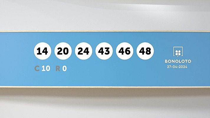 SELAE - Sorteo de la Lotería Bonoloto del 27/04/2024