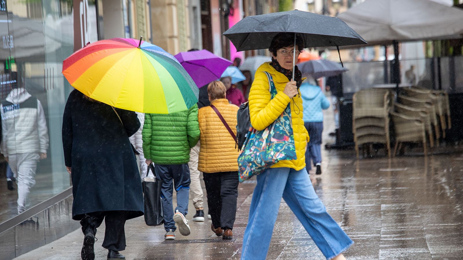 Lluvias intensas en el nordeste peninsular y en Baleares