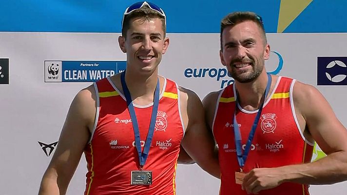 Otros deportes - Gran remontada de Rodrigo Conde y Aleix García para darle a España la plata en doble scull del Europeo de remo