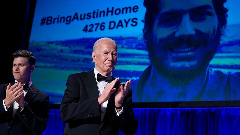 Biden celebra la cena de la prensa entre protestas por apoyar a Israel | Ver