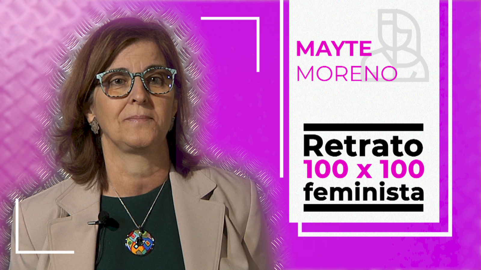Objetivo Igualdad-retrato 100x100 feminista Mayte Moreno