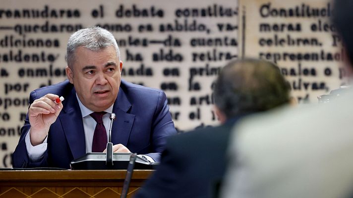 Telediario 1 - Cerdán niega haber promocionado "en nada" a Koldo García