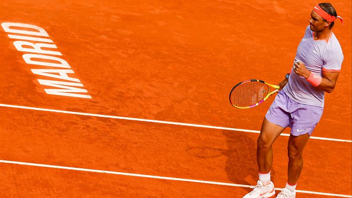 Telediario 1 - Rafa Nadal, intratable en Madrid, busca los cuartos del Madrid Open ante Lehecka
