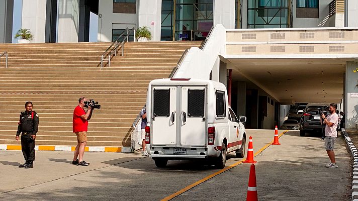 Telediario 1 - Daniel Sancho declara como acusado por el asesinato de Edwin Arrieta