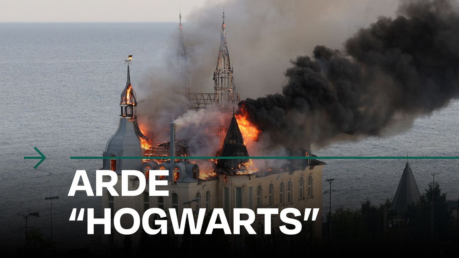 Rusia ataca con misiles el “castillo de Harry Potter” en Odesa