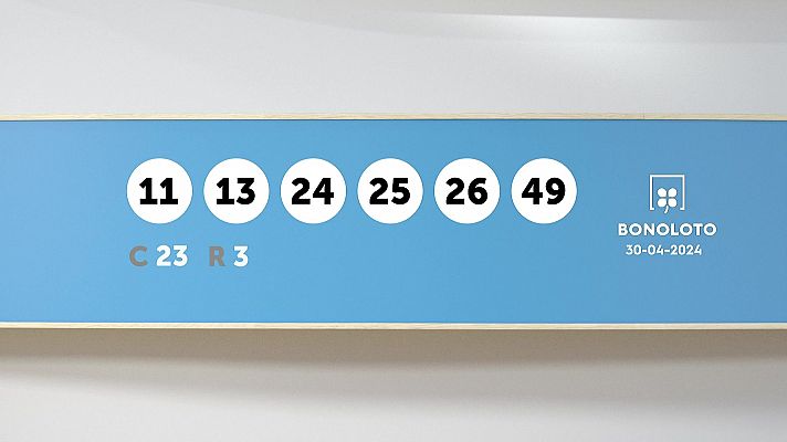 SELAE - Sorteo de la Lotería Bonoloto y Euromillones del 30/04/2024