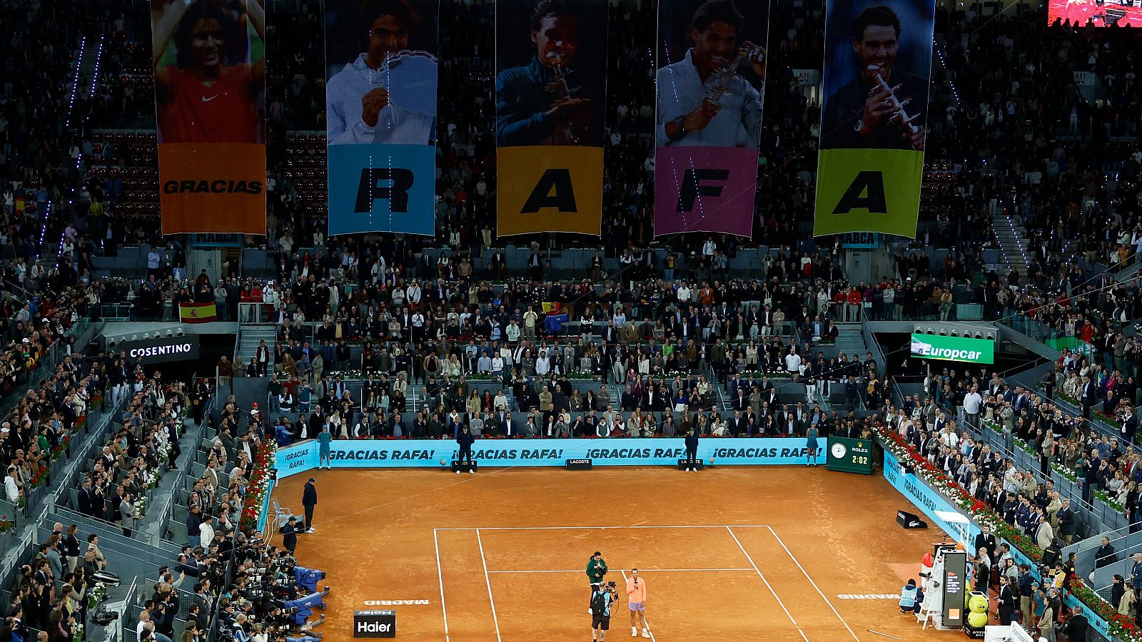 El emotivo homenaje a la leyenda de Rafa Nadal en Madrid