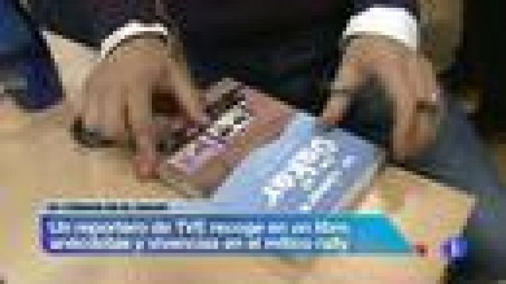 Telediario 1 - El buen trabajo de un buen cámara en el Dakar