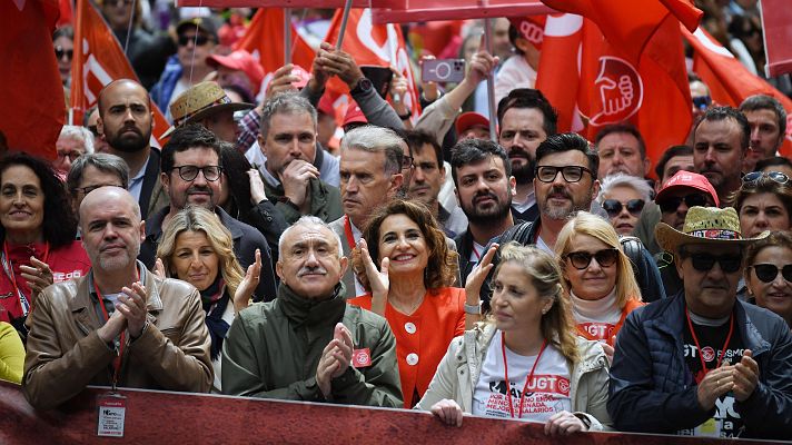 El Gobierno demuestra unidad en las manifestaciones del 1 de mayo por el Día del Trabajador