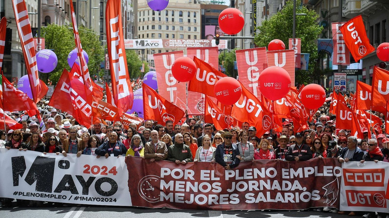 Día del Trabajo 2024: los manifestantes piden más reformas sociales y avances democráticos