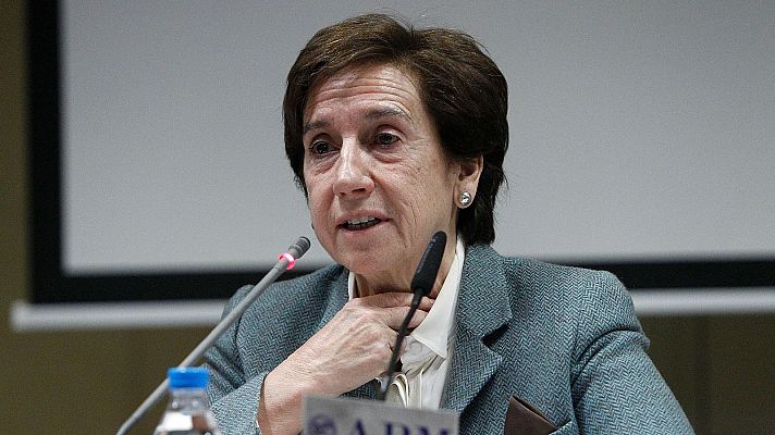 Telediario 2 - Políticos, compañeros y amigos dan su último adiós a la periodista Victoria Prego