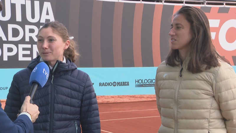 Sara Sorribes y Cristina Bucsa se han "compenetrado rpido" para intentar ganar en dobles en Madrid