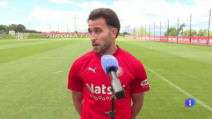 Telediario 1 - Eric García, a TVE: "La temporada del Girona ya es histórica; con Champions, más todavía"
