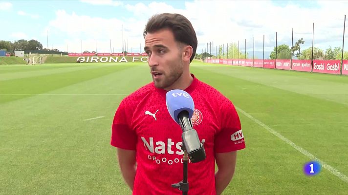 Telediario 1 - Eric García, a TVE: "La temporada del Girona ya es histórica; con Champions, más todavía"