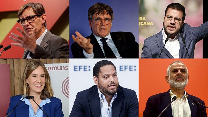 Los candidatos en las elecciones catalanas hablan de posibles pactos tras el 12M