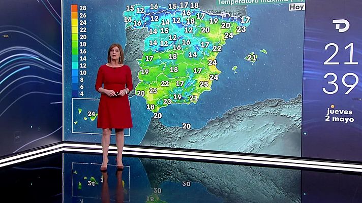 El tiempo - Las temperaturas máximas descenderán en Baleares y norte de Cataluña, aumentando en el resto