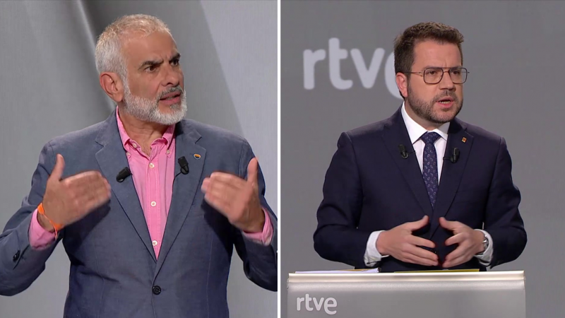 Elecciones Catalua 2024 | Cs carga contra los independentistas y contra Snchez; y Aragons le contesta: "Nunca vamos a renunciar al referndum - Especiales informativos | Ver