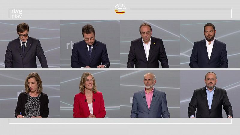 Minut d'or dels candidats al 12M durant el debat a RTVE