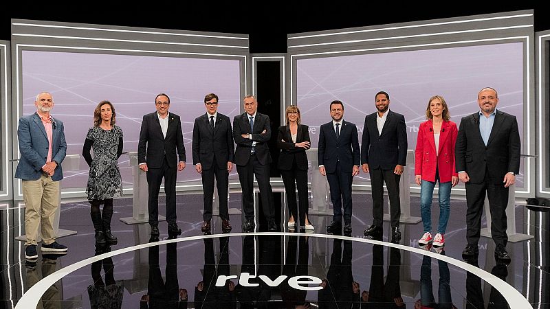 Debat d'RTVE amb els candidats a les eleccions catalanes del 12M