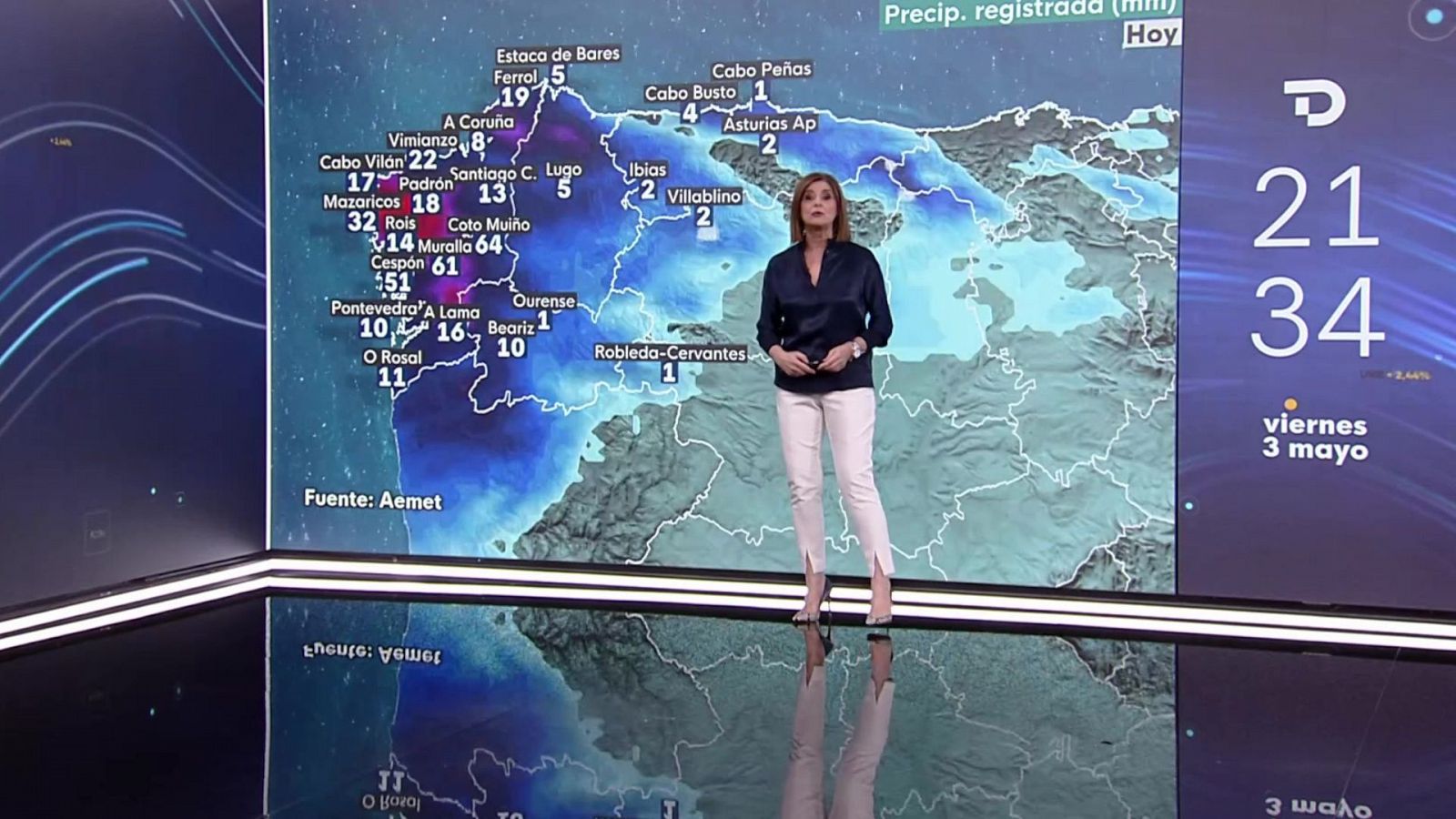 Intervalos de viento fuerte en la costa noroeste de Galicia - ver ahora