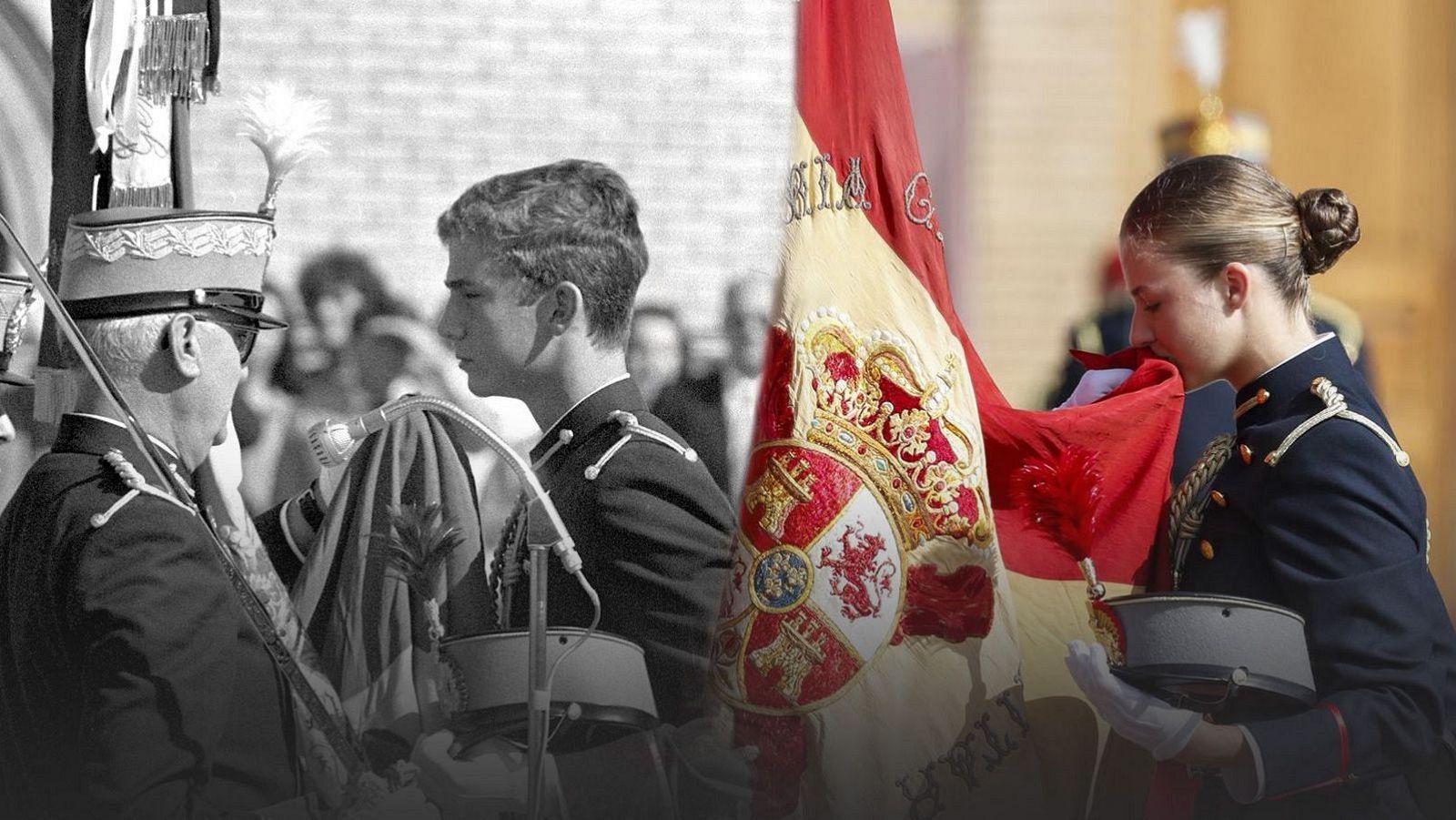 Similitudes de las juras de bandera de Felipe VI y de la princesa