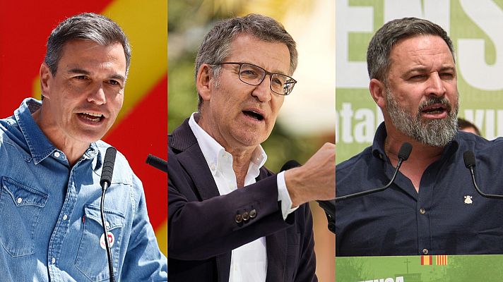 Telediario Fin de Semana - Los líderes nacionales se vuelcan en la campaña catalana con duros reproches cruzados