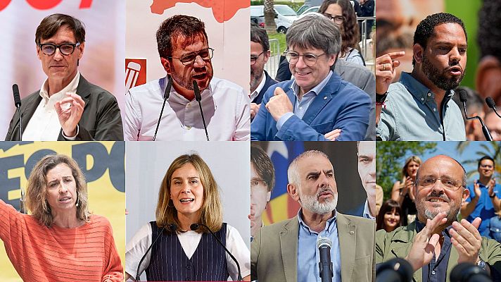 Telediario Fin de Semana - Los candidatos en Cataluña se vuelcan en el último domingo de campaña electoral