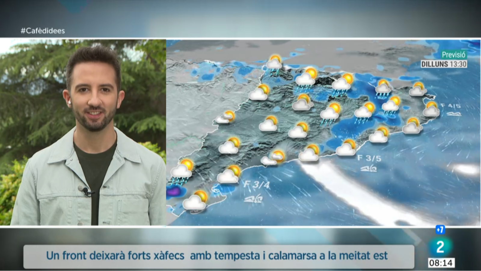 El Temps - Nova tongada de forts xàfecs i tempestes per començar la setmana | Veure