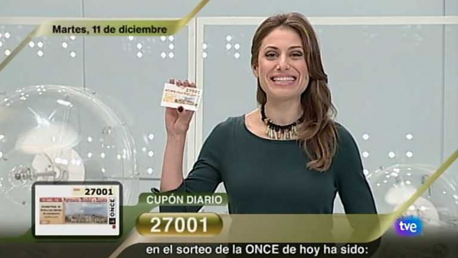 Sorteo ONCE - 11/12/12 - Ver ahora 