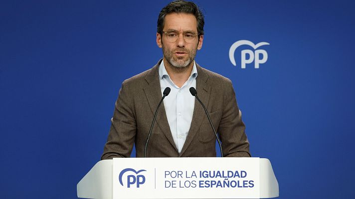 Telediario 1 - El PP convoca una manifestación contra el Gobierno el 26 de mayo