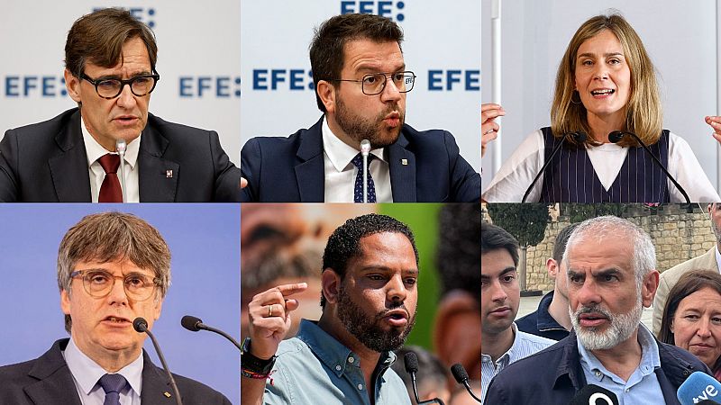 Los pactos marcan la campaña: Illa ve viable un tripartito con ERC y Comuns y Aragonès no lo rechaza