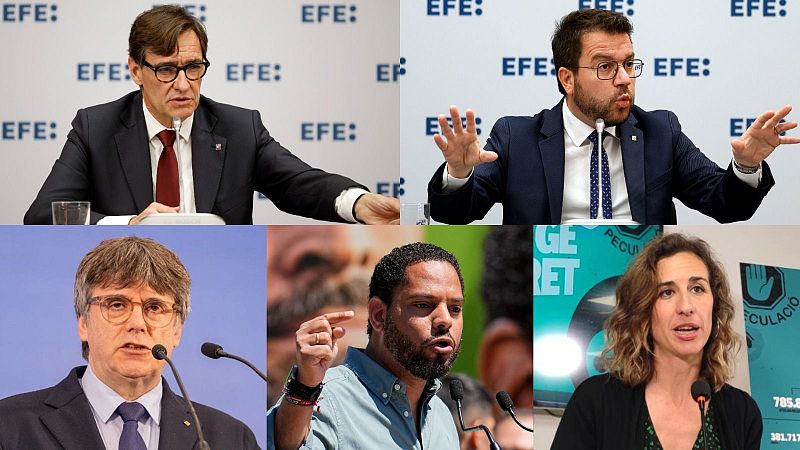 Elecciones catalanas: Los candidatos siguen a vueltas con los pactos | Ver