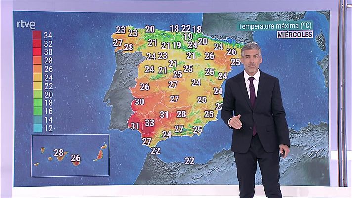 El tiempo - Precipitaciones localmente fuertes o persistentes en el Pirineo catalán, con acumulados significativos de nieve en cotas altas