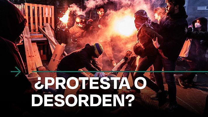Universitarios europeos cabreados por la "criminalización" de las protestas propalestinas