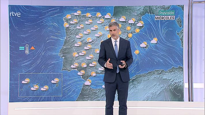 El tiempo - Intervalos fuertes o rachas muy fuertes, de tramontana en Ampurdán y norte de Baleares, y del este en litorales del norte de Galicia y en el Estrecho