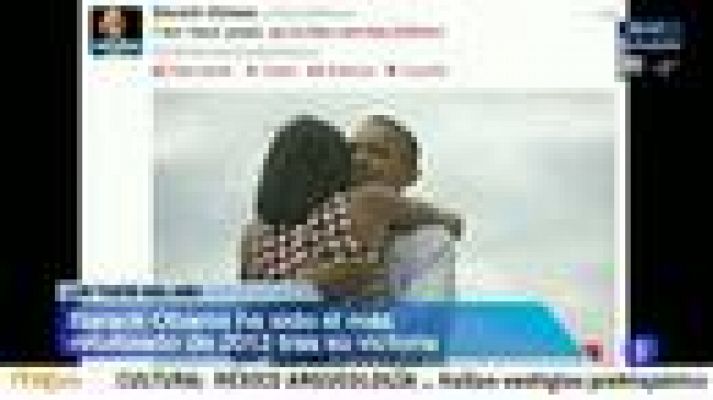 Telediario 1 - La victoria de Obama, el tuit más relevante del año